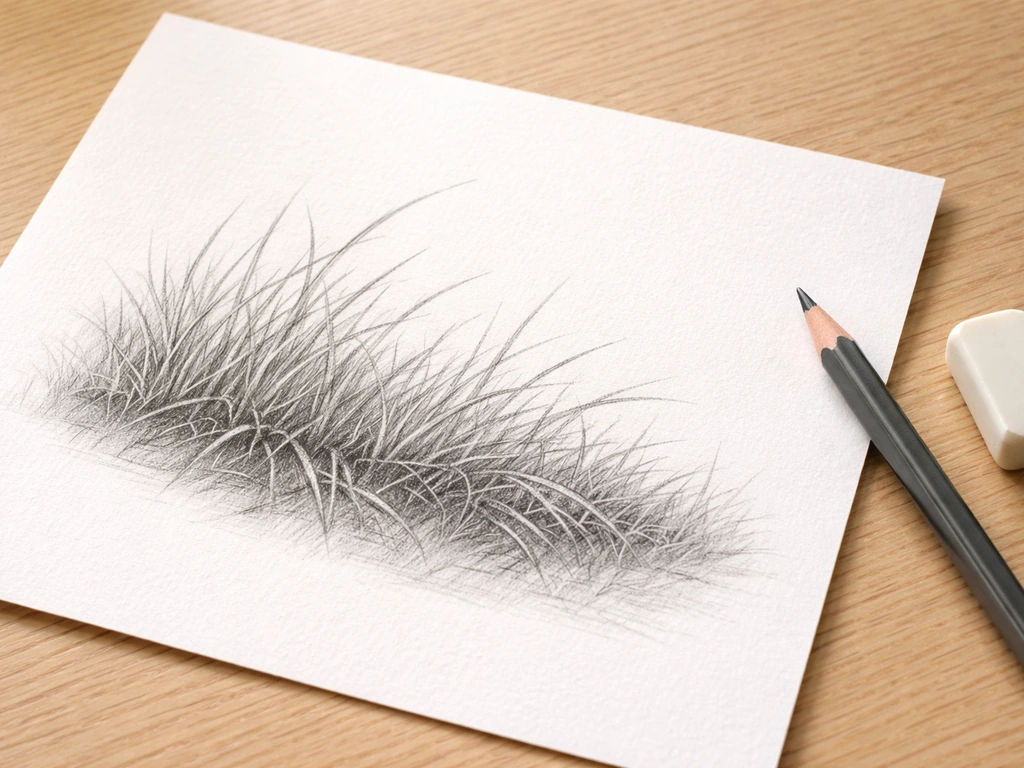 Image herbe dessin : apprendre à dessiner l’herbe réaliste