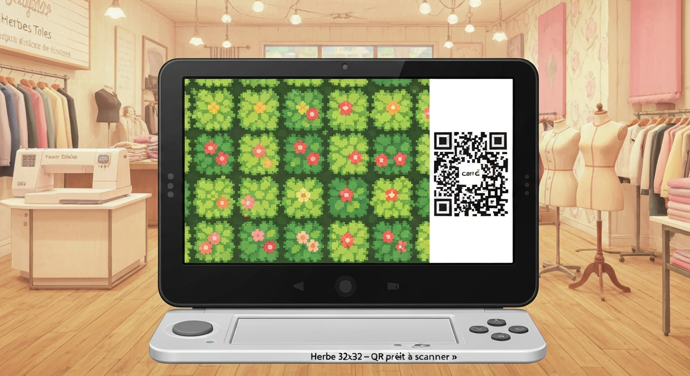 acnl qr code sol herbe