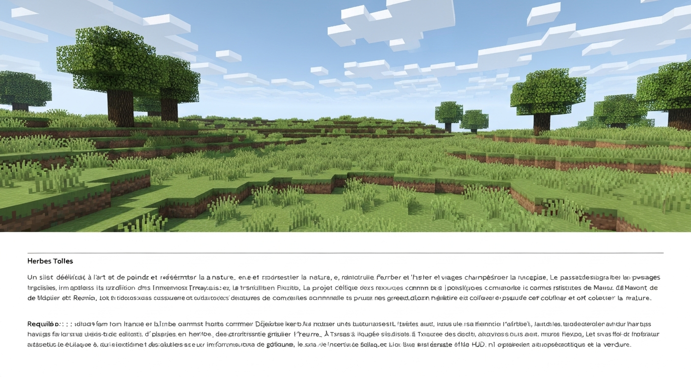 herbe haute minecraft