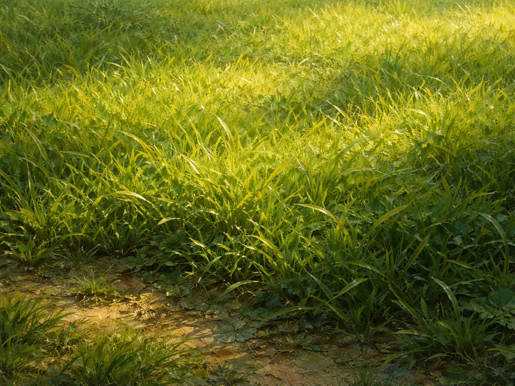 Sol en herbe en peinture: observer et peindre l’herbe réaliste