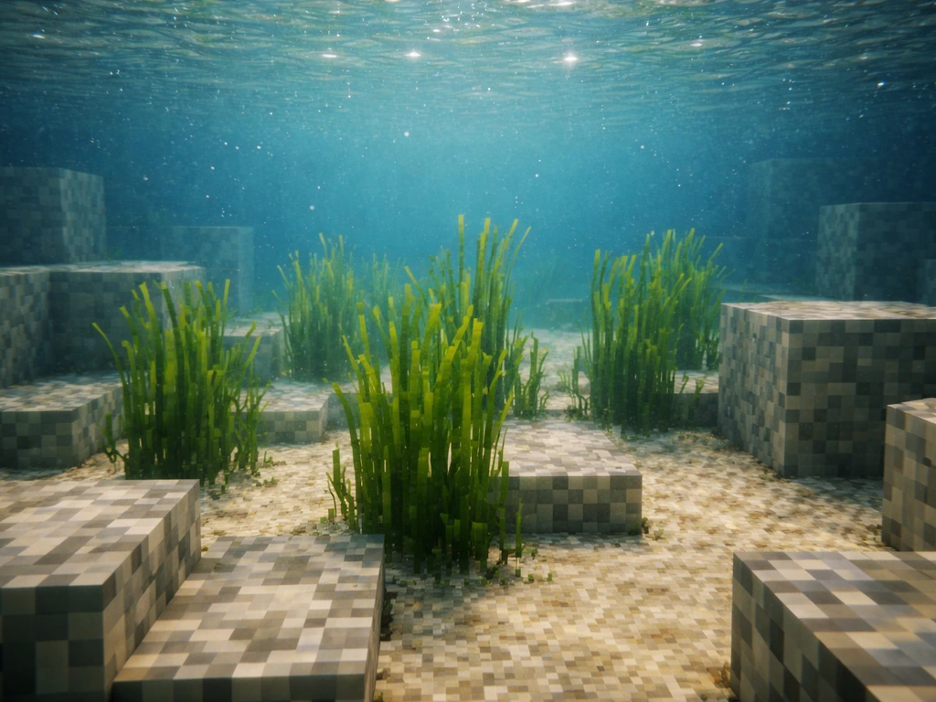 Herbe aquatique Minecraft : guide pour la trouver et la faire pousser